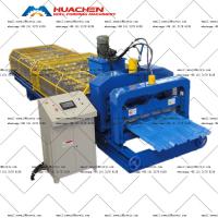 Machine de formage à rouleaux de carreaux de toiture vitrés de couleur trapézoïdale durable avec un diamètre d'arbre de 70 mm