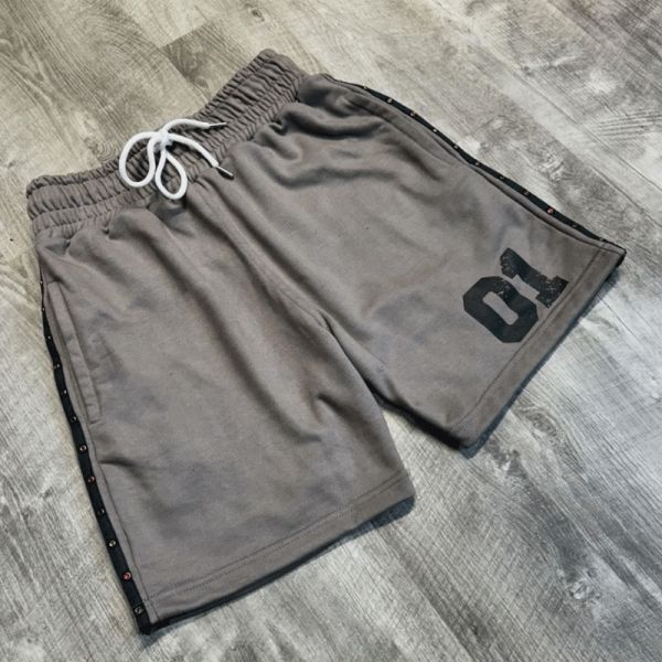 Custom Logo Acid Wash Raw Edgs Vintage Plain French Terry Men's Shorts Cotton Fleece Shorts Jogger Sports Quick Dry Shorts