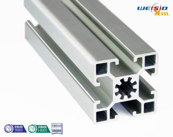Silver Industrial Aluminum Profile Thin Wall Anodized Surface 6 Meters Length Max