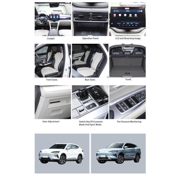 Электрический высокоскоростной внедорожник 4 колеса 5 дверей внедорожник быстрая зарядка BYD Song Plus