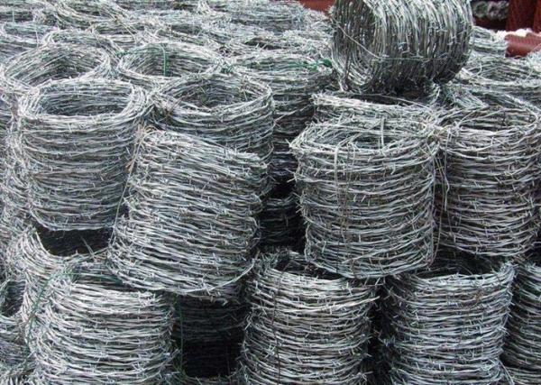 Single / Double Barbed Wire Mesh Electric Galvanized 1.0-3.5mm Dia