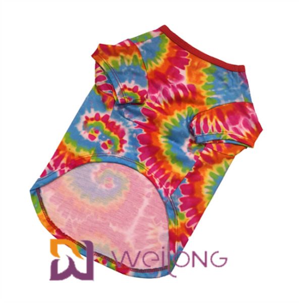 Digital Print Polyester Smiling Face Dog T Shirts For Large Dogs Breathable