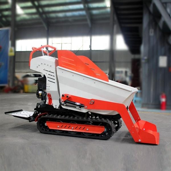 Alta eficiência de operação Ton Crawler Mini Vibração de borracha Diesel Dumper autocarregamento