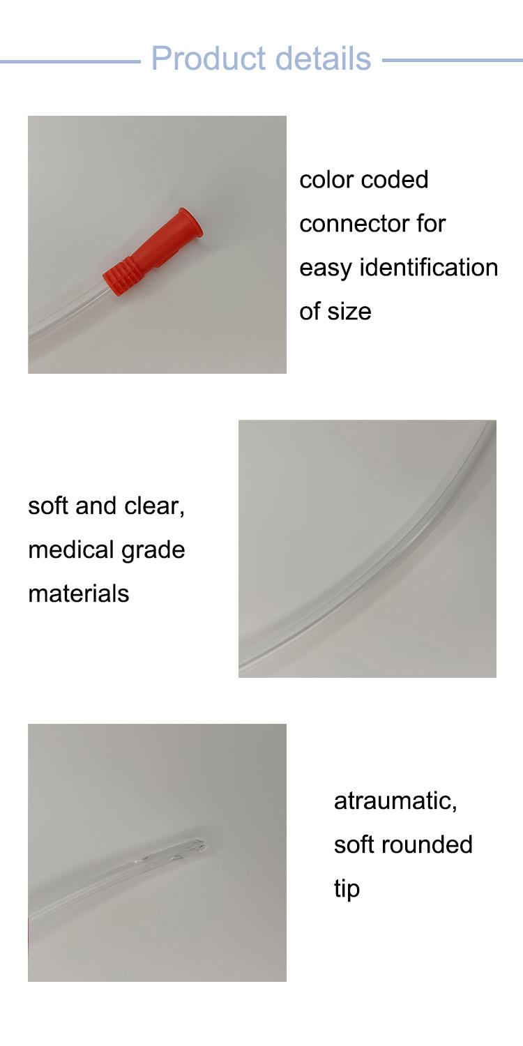 Standard Nelaton Catheter with Fr6-22 Size and 400mm Length for Short-Term Bladder Catheterization