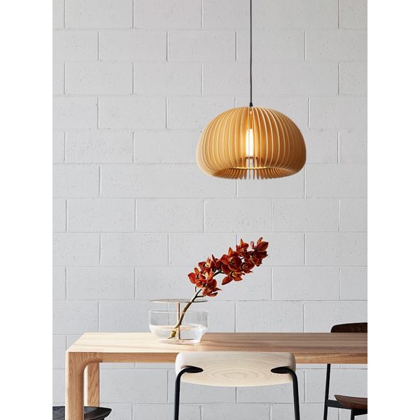 Japanese style vintage pumpkin pendant lights bed room bedside hanging wood lamp(WH-WP-48)