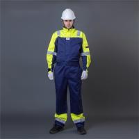 Poliéster ignífugo del algodón el 35% de la ropa protectora el 65% de la seguridad del traje de la bata de la seguridad