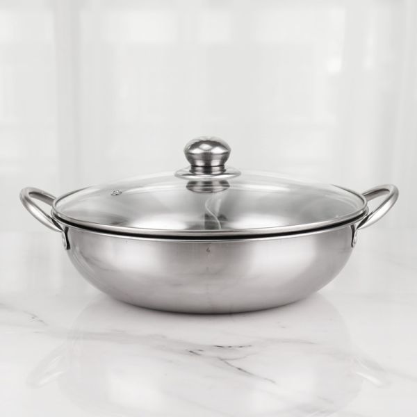 Длинный материал нержавеющей стали баков супа кухни срока службы со стеклянной крышкой