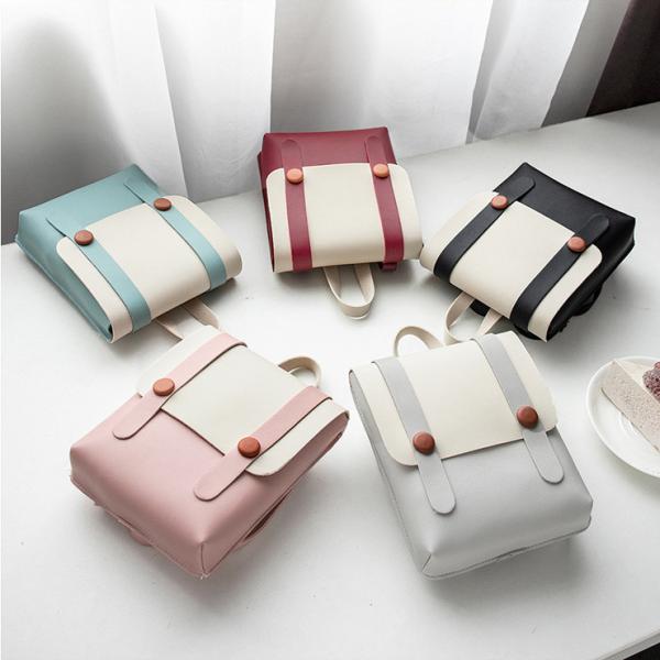 Promotion Cheap Wholesale Pink Cute Ladies PU Leather Mini Backpack Bag For Women