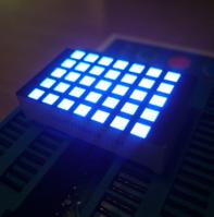 Affichage LED matriciel carré 5*7 mm bleu ultra-lumineux 3 mm, cathode de ligne, anode de colonne pour indicateur d'étage d'ascenseur