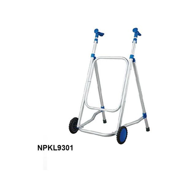 2 Wheels Aluminum Medical Folding Rollator Walker