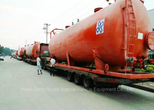 80000Liters Hydrochloric Acid Storage Tank Skid Mounted For Storage / Transport