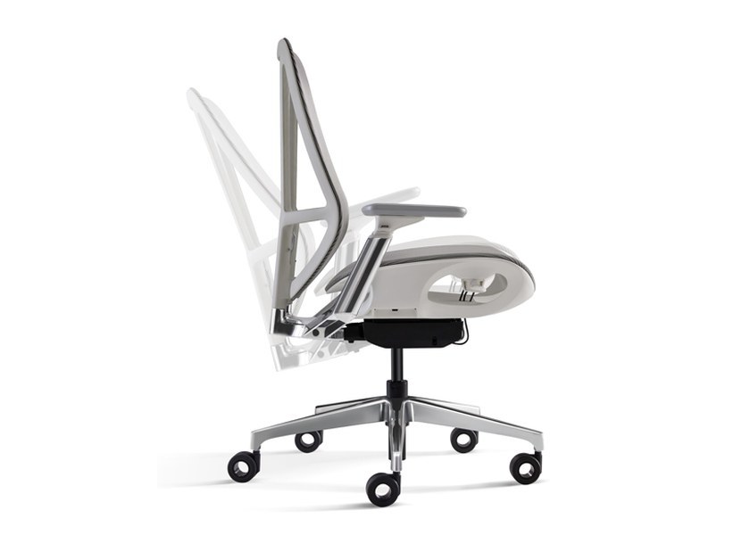 Hup Comfortable Office Chair with Adjustable Backrest Spine Support and H-Shaped Design Task Chair