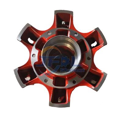 Front Suspension Assembly 1B249502A0010 For Foton Au ETX GTL Truck Six Spider Hub 0332886060 604202158 0332876470 Wheel Spider 24 6 Spoke Spider For BPW Axle Trailer Parts