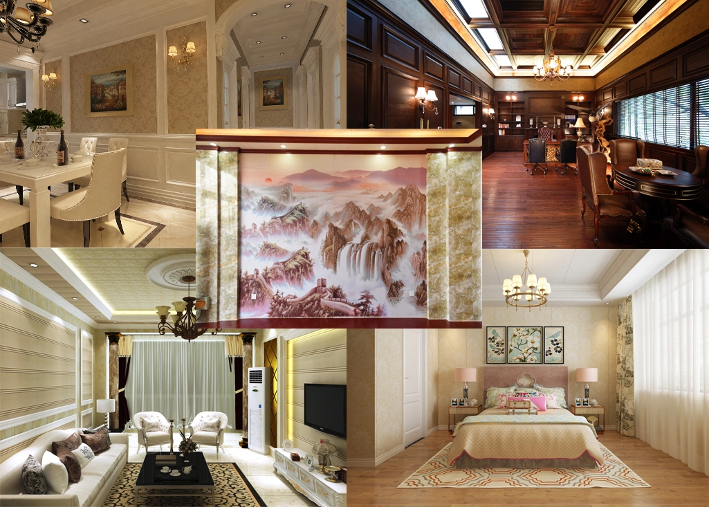 Antibacterial Wall Panel Fire Safety Brown Color 1000*500 mm Size