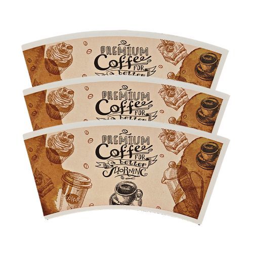 Factory Direct Supply Wholesale Printing Paper Cup Fan For Hot Cold Drinks
