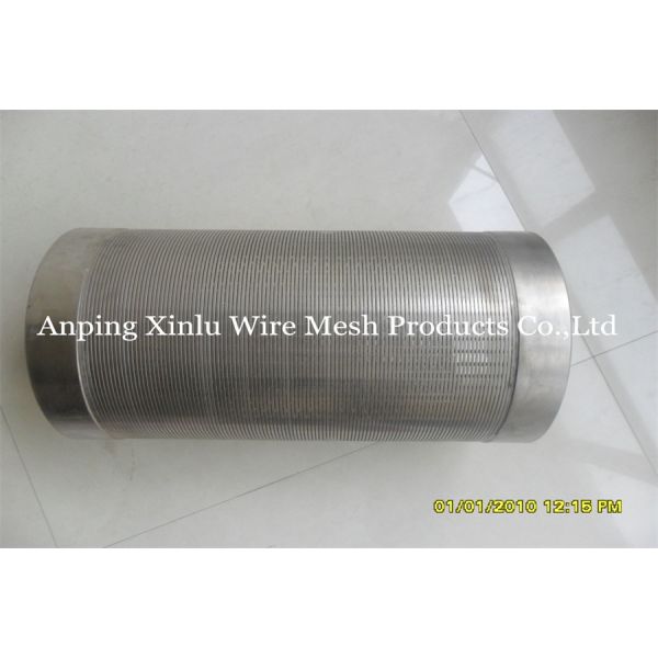 8 5 / 8  Water Well Continuous Slot Screen V Wedge Shaped Metal Material