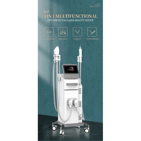 Ice Cool Ipl Hair Removal Tattoo Pigment Remover Picosecond RF Laser Machine