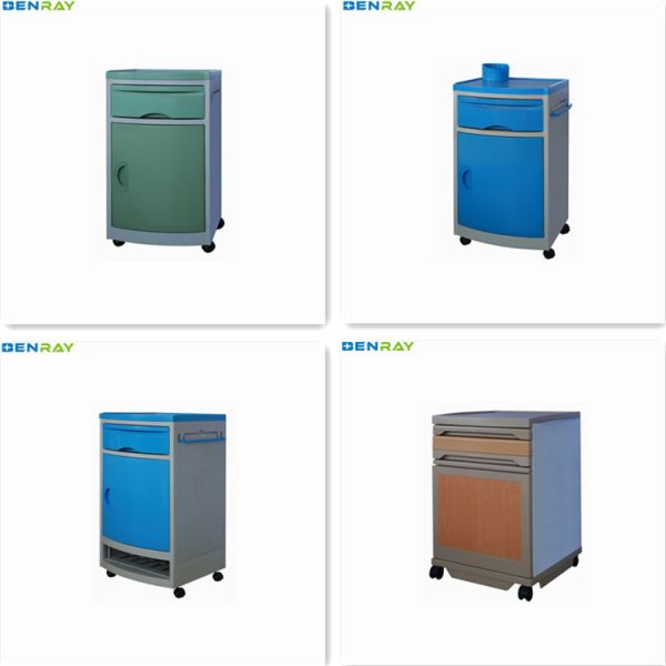 Больничная медицинская кровать Боковой шкаф с вешальником для полотенца