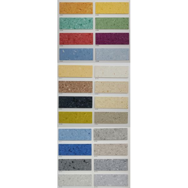 Waterproof Homogeneous PVC Flooring Roll 2mm-3mm Thickness Anti Bacterial