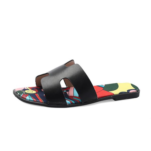 BS116 Summer Women'S Shoes New Korean Style Flat-Toe Flat Slippers Women'S Flat-Heel Summer Sandals And Slippers Wholesa