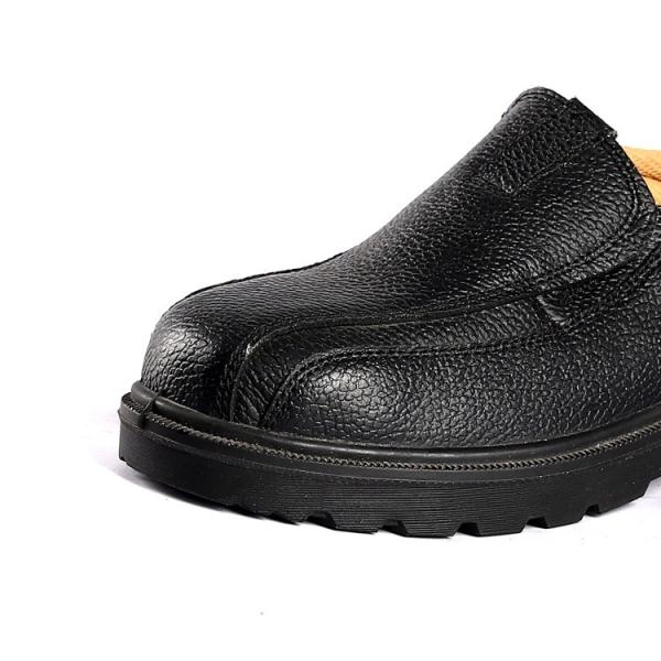 Puncture Slip Resistant Leather PU OutSole Comfortable EVA Insole Nylon Fabric Low Cut Safety Shoes