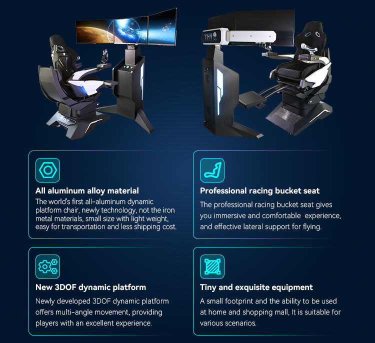 Погружающий VR симулятор полета 9D Vr самолет полный летающие игры самолетный симулятор