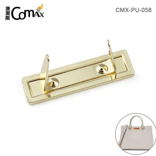 Custom Embossed Metal Name Plate for Eco-friendly Handbags Bag Hardware