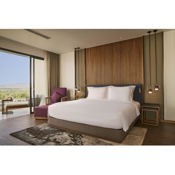 Естественные изображения в классической мебели сюит виллы поэзии установили большую панель предпосылки изголовья