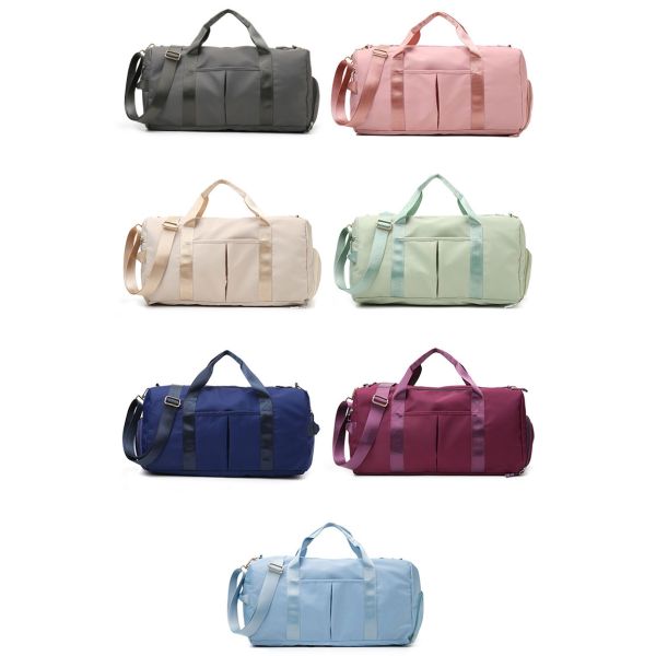 Multiple Color Nylon Travel Bag With Handle Dry And Wet Separation