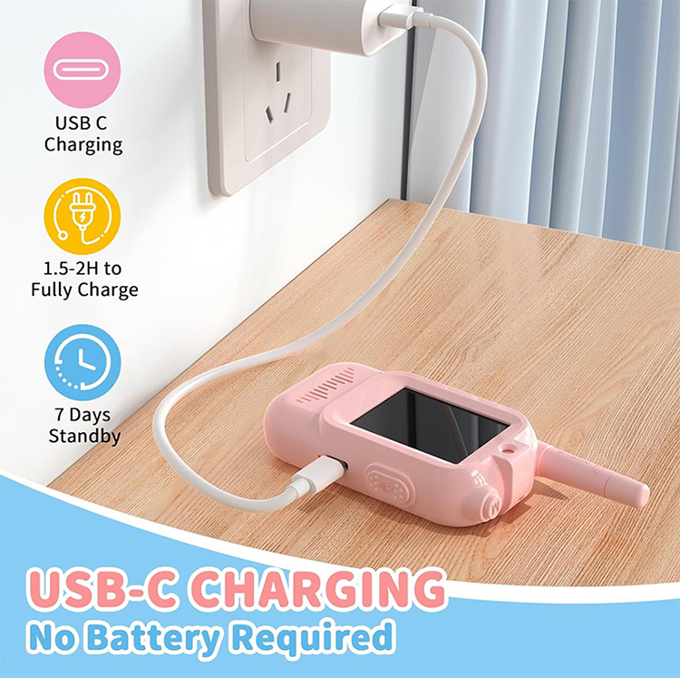 Portable Mini Children Wireless Walkie Talkie Cameras Cheap Toys for Kids with Video Intercom Voice Changing  As Christmas Gift