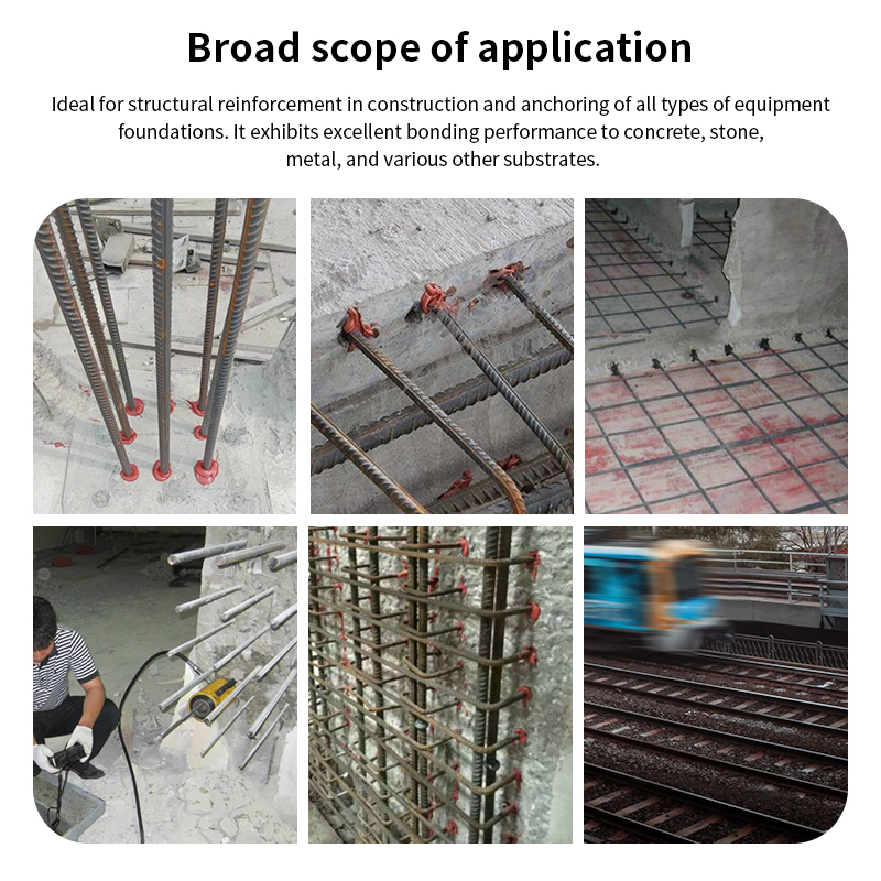 360ml Manual Epoxy Anchor Gun Construction Rebar Adhesive Guns with Power Handle Plunger Control Origin Rod Material
