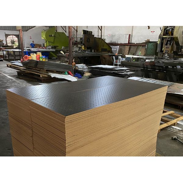 12mm Melamine Mdf Perforated Board For Gondola Shelving Furniture