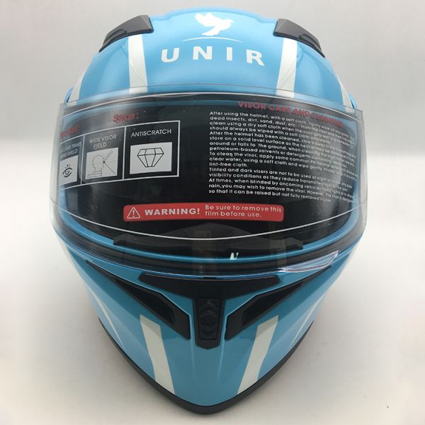 Blue Modular Flip Up Motorcycle Helmet DOT Approved S/M/L/XL Sizes for Budget Buyers