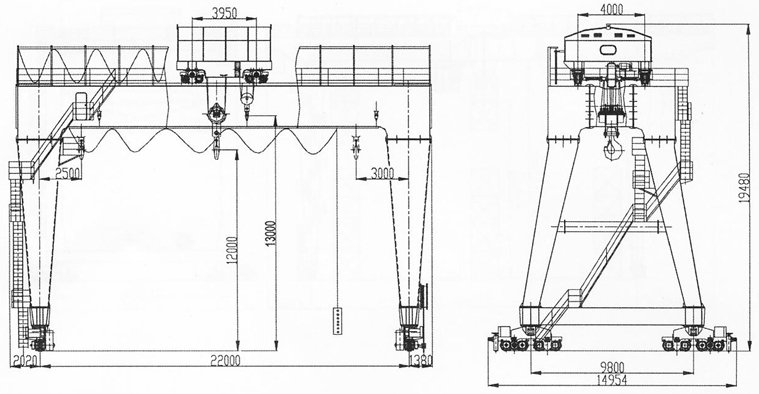 Мг печатает изрезанную 80 пядь предохранения от 35м крана на козлах Ип55 прогона двойника тонны