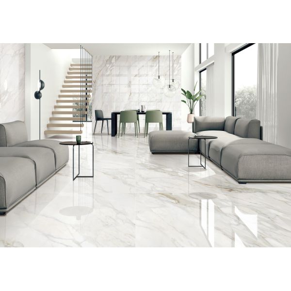 Super White Texture Non Slip Indoor Tiles Soft Light Fish Maw Gold Room Floor Tiles