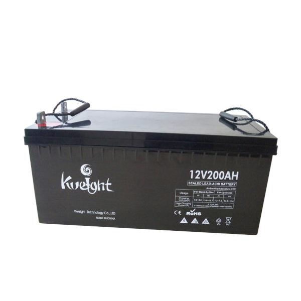 Bateria solar profunda do inversor da bateria 12v 200ah do ciclo do gel do sistema do vento solar