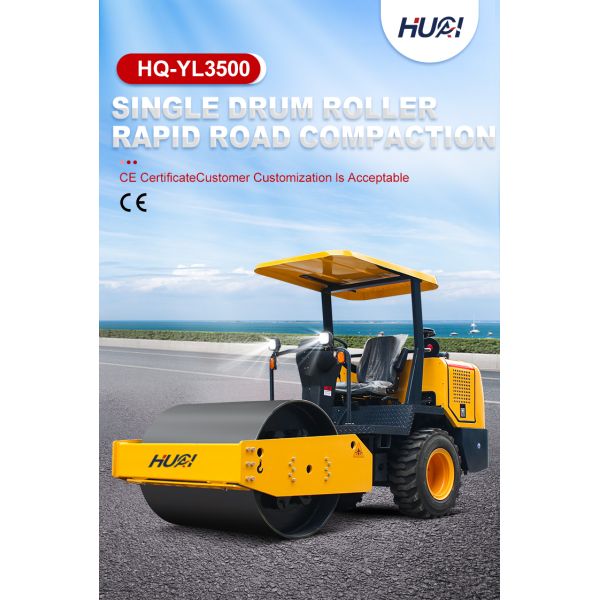 3.5 тонны Дорожная вальница с одной барабанной валкой Компрессор гидравлическая вибрация вибрационная грунтовая вальня