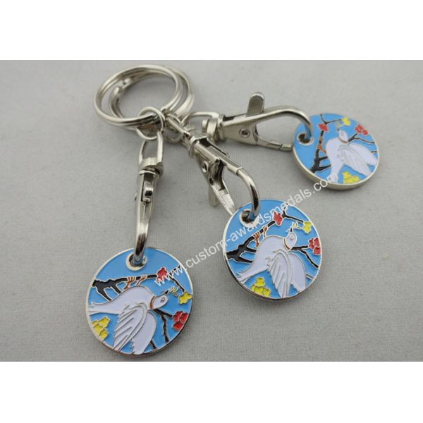 Iron One Euro Trolley Coin, Shopping Trolley Tokens with Die Stamping for Shop, Store, Collection