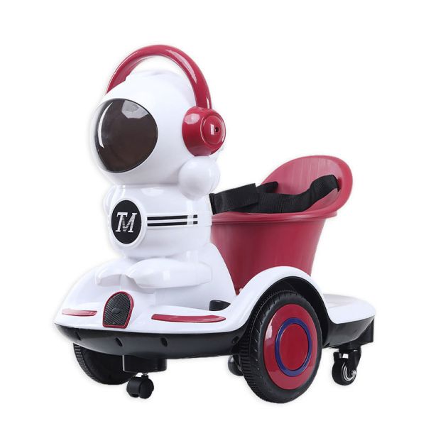 Age 4-6Y Electric Vehicles 6V 4AH Truck Car Children's Cartoon Push and Racer LED Lights Max Weight 50lbs