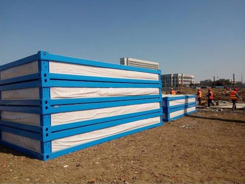 Galvanized Flat Pack Container House Prefab Steel House With Fiber Cement Board ISO Approval