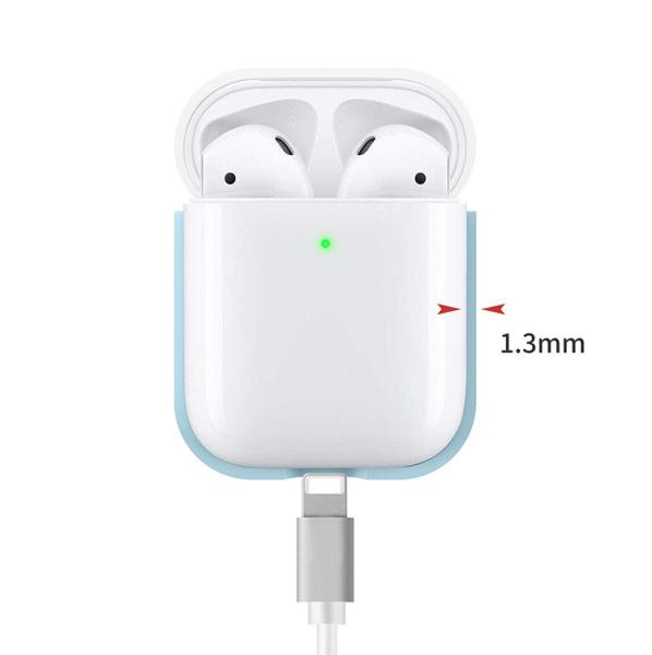 Compatible for AirPods Case 2 & 1 Shockproof Protective Silicone Cover Skin for AirPods Charging Case Luminous