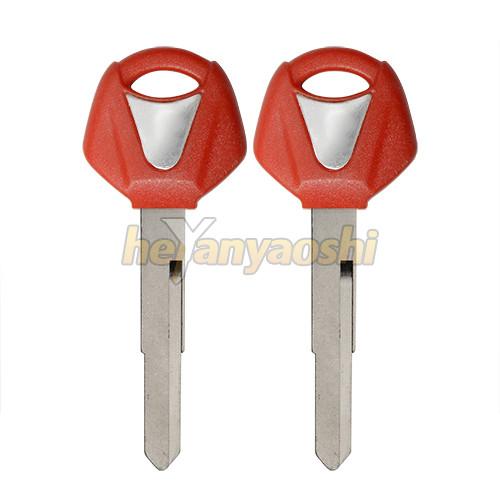 Plastic Brass Key Fob Shell For Motorcycle , Red Transponder Auto Key Shell