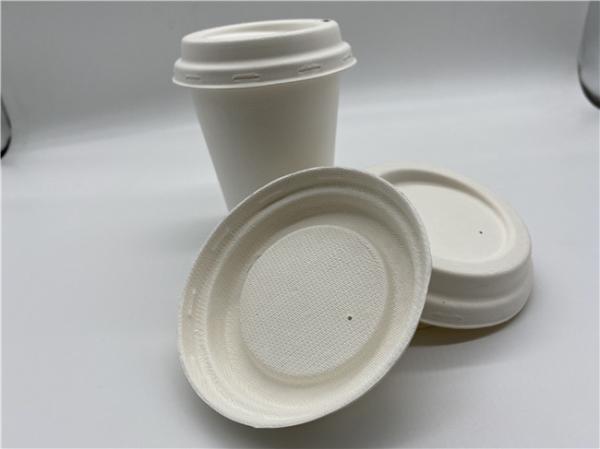 Copos e tampas biodegradáveis amigáveis de Eco 12oz 90x97mm