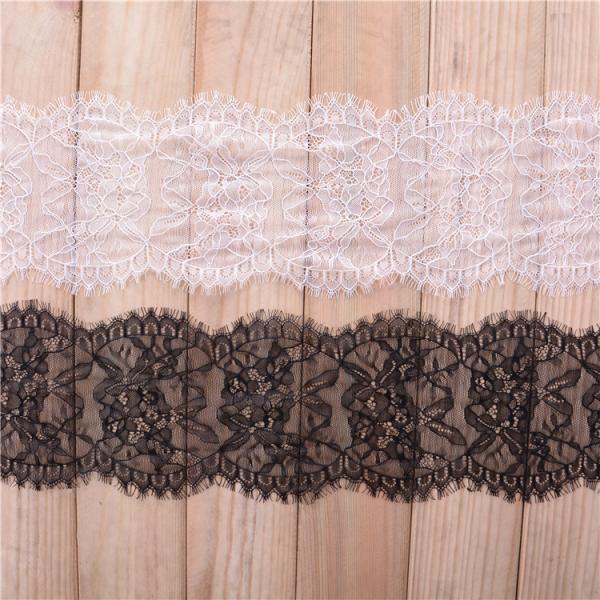15 cm *3 yards  Underwear  Lace Border Eyelash lace edge with ivory black color in stock