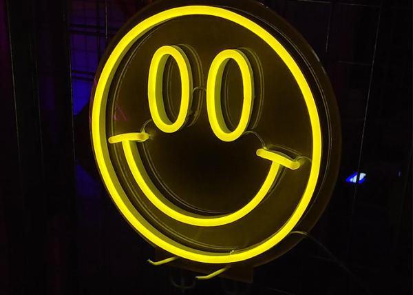 Luz decorativa do supermaket da forma de Vasten do sinal de néon do sorriso de alta qualidade