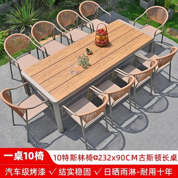 Outdoor Table And Chairs Set Waterproof And Sunproof Garden Patio Furniture Rattan Wicker Chair Combination For Villa Balcony Terrace And Open-Air Leisure