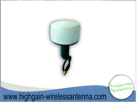 High Sensitive Car GPS Active Antenna White , SMA Female Connector 5dbi gain