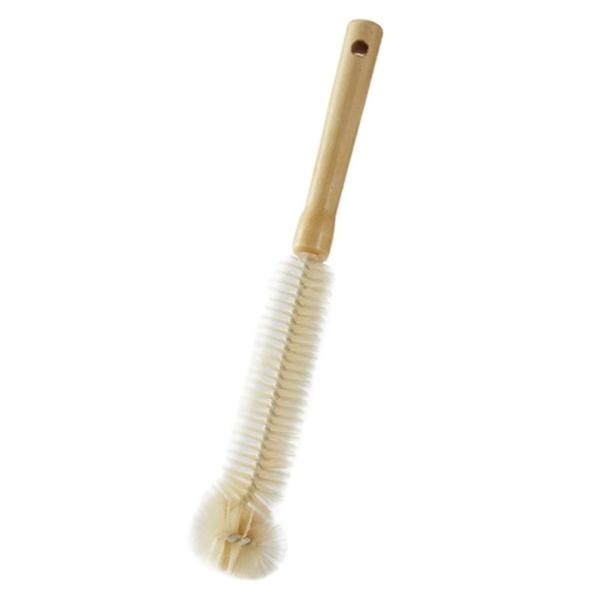 Escova de garrafa de madeira da escova de limpeza da cozinha com punho longo