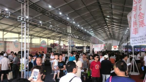 18m*35m Fire Retardant Church Tent 3m / 5m Bay Distance Hop Dip Galvanized