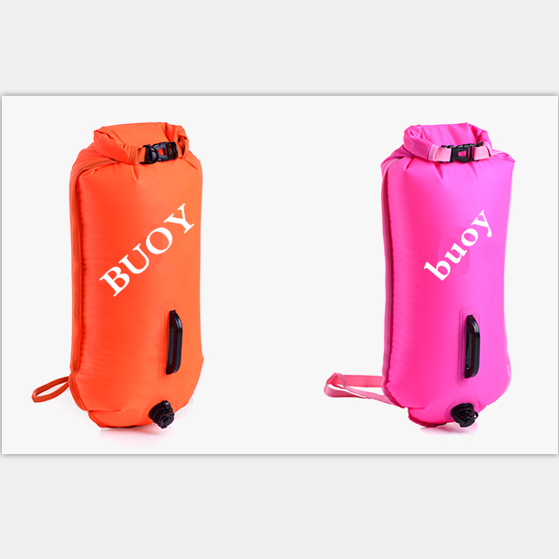 Custom 50*40*35m Open Water Swim Safety Buoy Nylon PVC Material